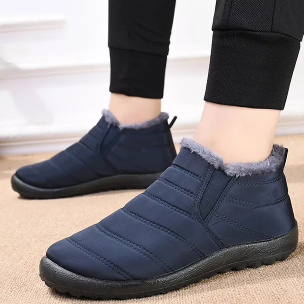 Orthopedische enkellaarsjes van fleece in de kleur 35 voor dames in Lounge stijl ideaal voor de herfst.