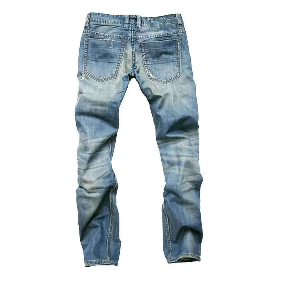 P. Legend | Gescheurde denim jeans voor heren in de kleur Blauw voor heren in Heritage stijl geschikt voor alle seizoenen.