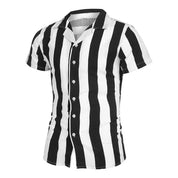 Party overhemd in de kleur Zwart voor heren in stijl ideaal voor de zomer.