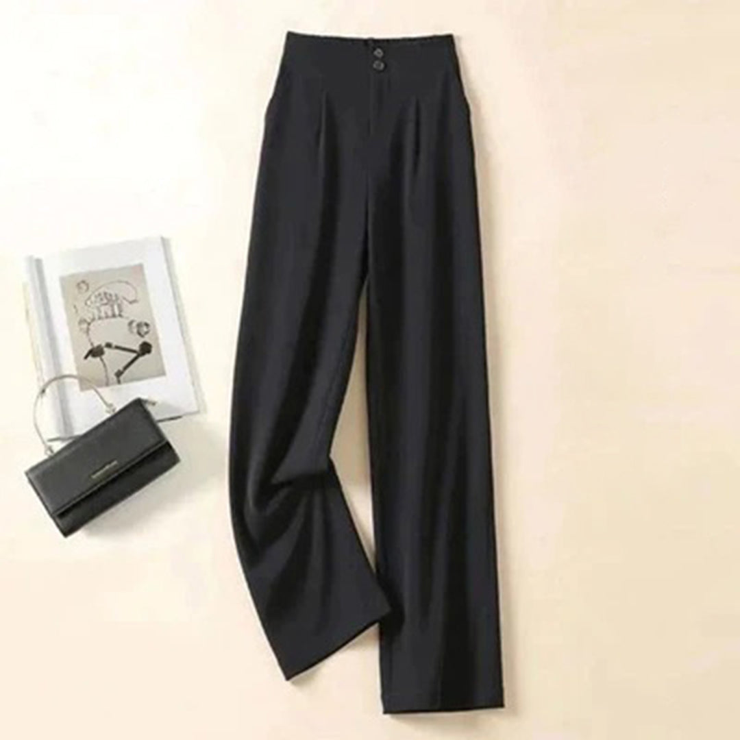 Petra- Stijlvolle losse broek in de kleur Wit voor dames in stijl ideaal voor de zomer.