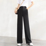 Petra- Stijlvolle losse broek in de kleur Zwart voor dames in stijl ideaal voor de zomer.