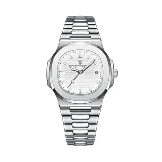 Philippe | Waterdichte klassieke horloge voor mannen in de kleur Wit voor heren in Outdoor stijl geschikt voor alle seizoenen.
