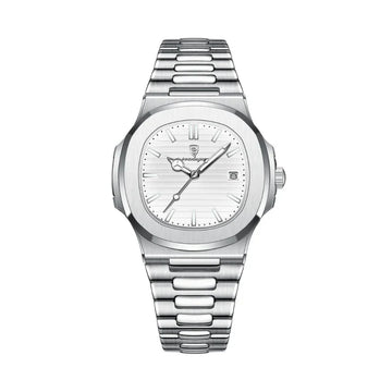 Philippe | Waterdichte klassieke horloge voor mannen in de kleur Wit voor heren in Outdoor stijl geschikt voor alle seizoenen.