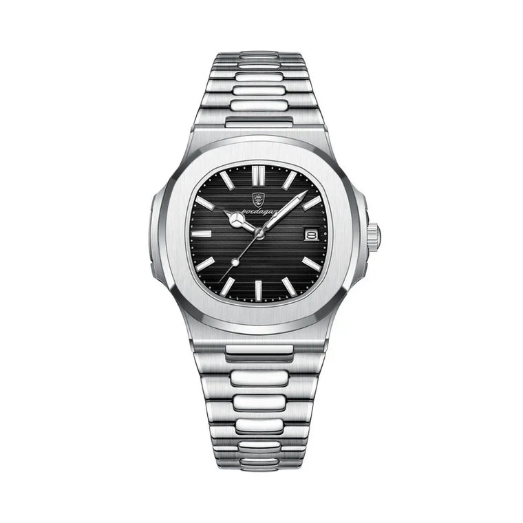 Philippe | Waterdichte klassieke horloge voor mannen in de kleur Zwart voor heren in Outdoor stijl geschikt voor alle seizoenen.