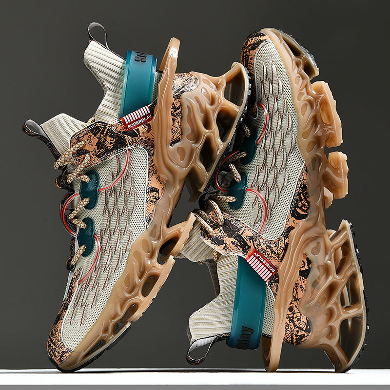 Rafael | Stijlvolle ondersteunende herensneakers in de kleur Geel voor heren in Casual stijl geschikt voor alle seizoenen.