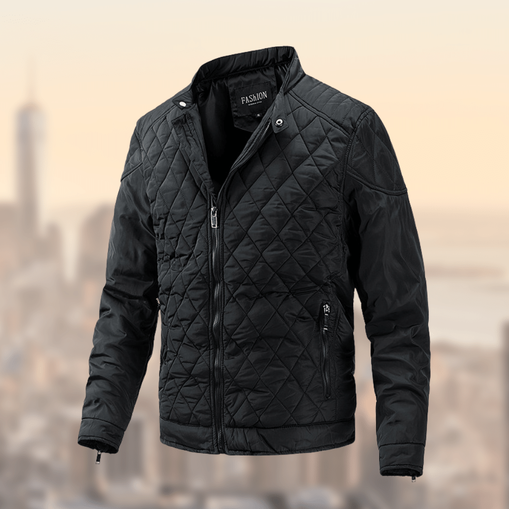Ranil | Stijlvolle Noorse herenjas in de kleur Zwart voor heren in stijl ideaal voor de winter