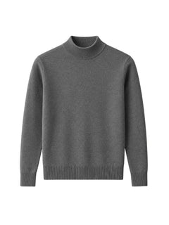 Slim fit trui met mock neck