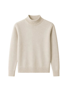 Slim fit trui met mock neck