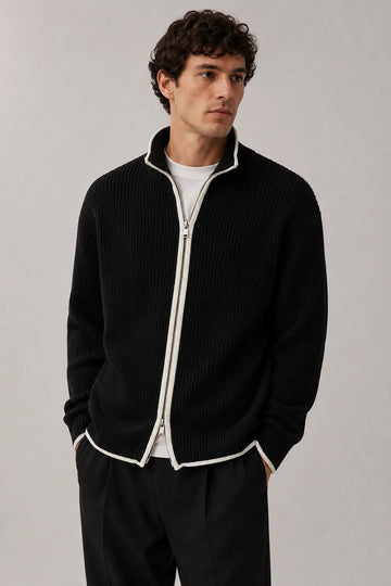 Cardigan met chunky knit