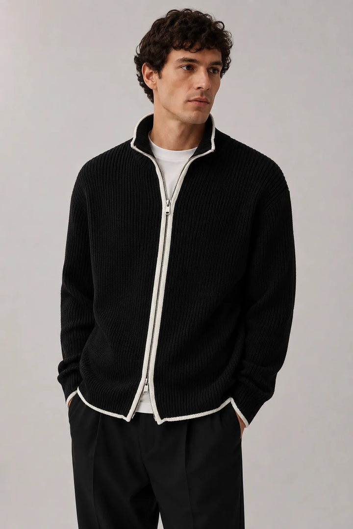 Cardigan met chunky knit