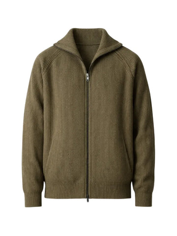 Cardigan met ribbed texture