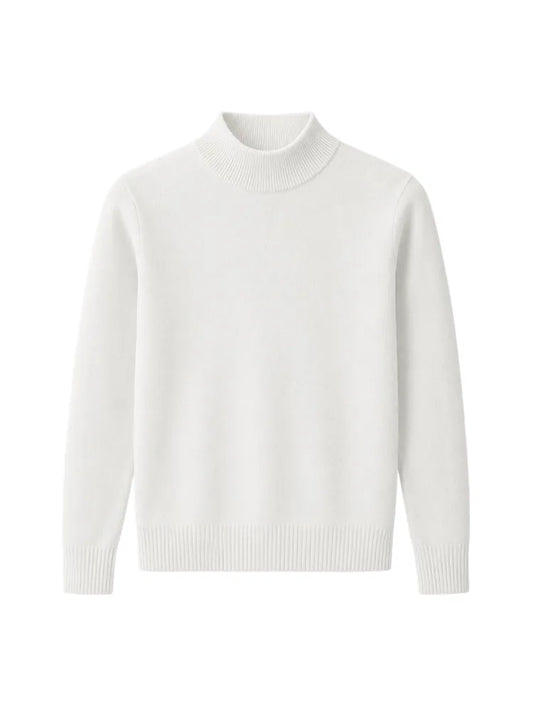 Slim fit trui met mock neck