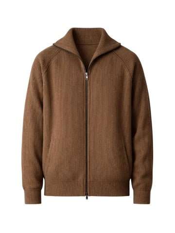 Cardigan met ribbed texture