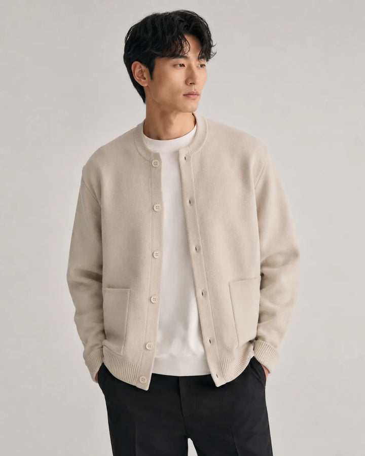 Cardigan met knopen en lange mouwen