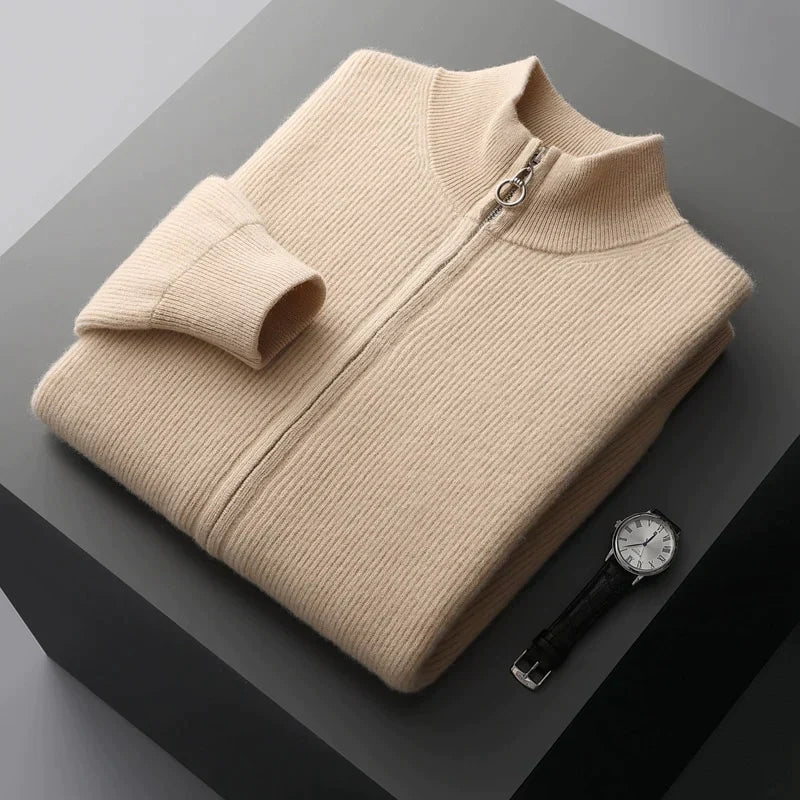 Rob | 100% cashmere vest in de kleur Beige voor heren in Heritage stijl geschikt voor alle seizoenen.