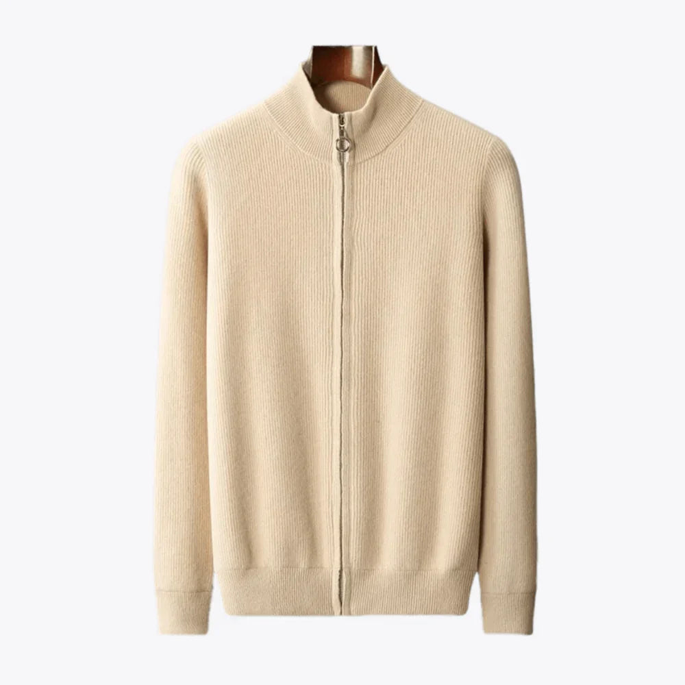 Rob | 100% cashmere vest in de kleur Beige voor heren in Heritage stijl geschikt voor alle seizoenen.