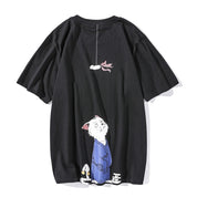 Roemer | HipHop Kat T-shirt in de kleur Zwart voor heren in Streetwear stijl ideaal voor de zomer.