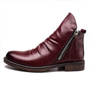 Ruben | Vintage herenlaarzen in de kleur Bruin voor heren in Heritage stijl ideaal voor de herfst.