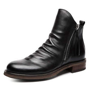 Ruben | Vintage herenlaarzen in de kleur Zwart voor heren in Heritage stijl ideaal voor de herfst.