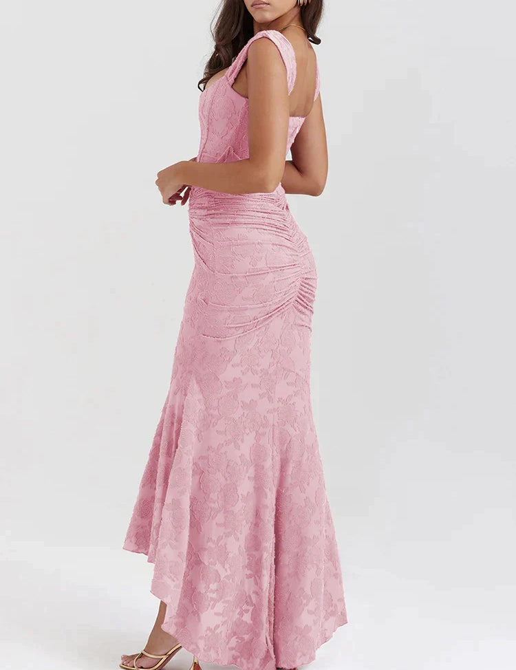 Sanae | Stijlvolle avondjurk voor elke gelegenheid in de kleur Roze voor dames in Party stijl ideaal voor de lente.