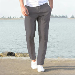 Sander | Heren casual broek in de kleur Grijs voor heren in stijl ideaal voor de winter