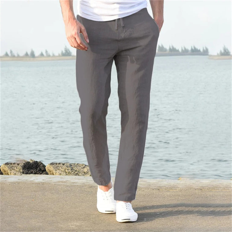 Sander | Heren casual broek in de kleur Grijs voor heren in stijl ideaal voor de winter