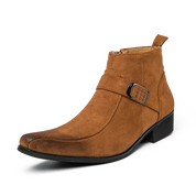 Scott | Klassieke heren laarzen van leer in de kleur Bruin/Zwart voor heren in Heritage stijl ideaal voor de herfst.
