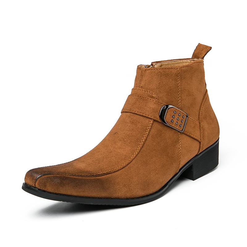 Scott | Klassieke heren laarzen van leer in de kleur Bruin/Zwart voor heren in Heritage stijl ideaal voor de herfst.