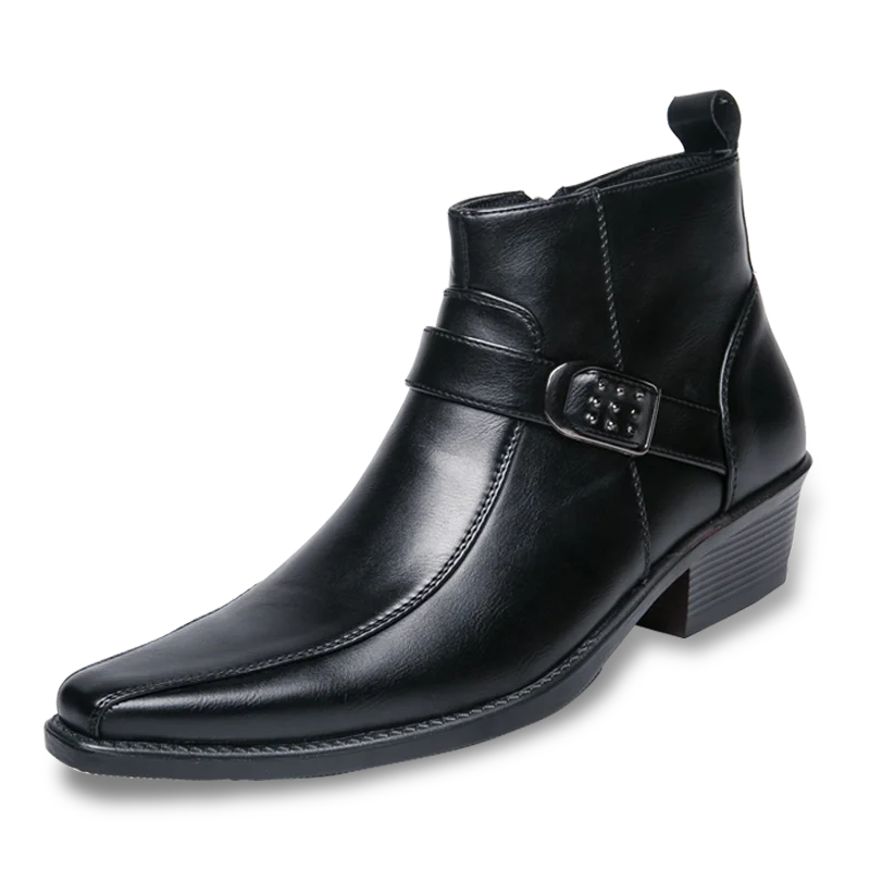 Scott | Klassieke heren laarzen van leer in de kleur Zwart voor heren in Heritage stijl ideaal voor de herfst.