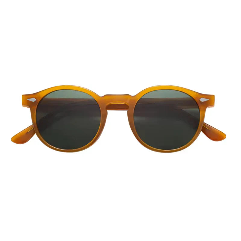 Sep | Zonnebril met gepolariseerde glazen in de kleur Oranje voor heren in stijl ideaal voor de lente.