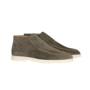 Sergio | Suède hoge loafers voor mannen in de kleur Olijfgroen voor heren in Heritage stijl geschikt voor alle seizoenen.
