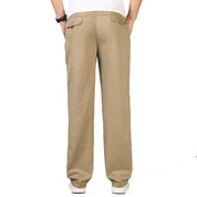 Serran | Katoenen pantalon in de kleur Zwart voor heren in Formal stijl geschikt voor alle seizoenen.