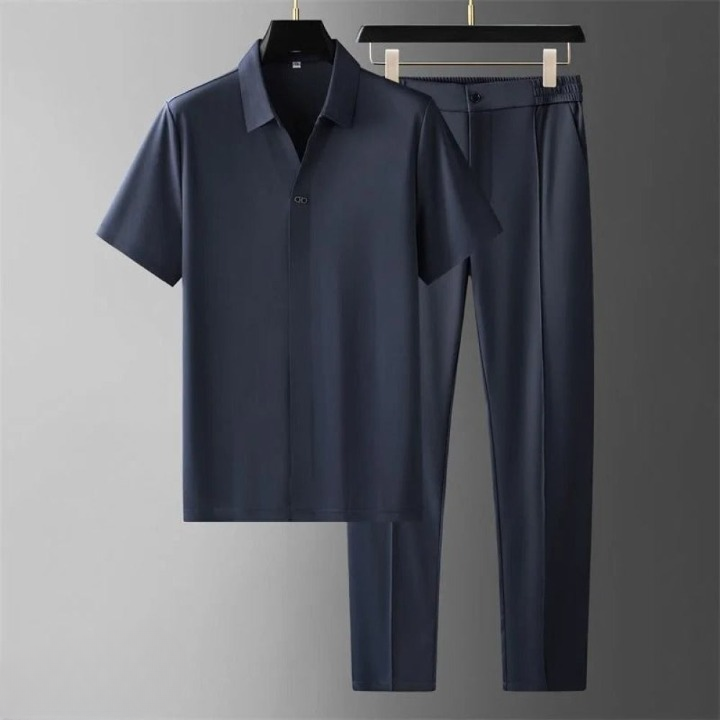 Shaun | Zomerse zakenreis set voor heren in de kleur Blauw voor heren in stijl ideaal voor de zomer.