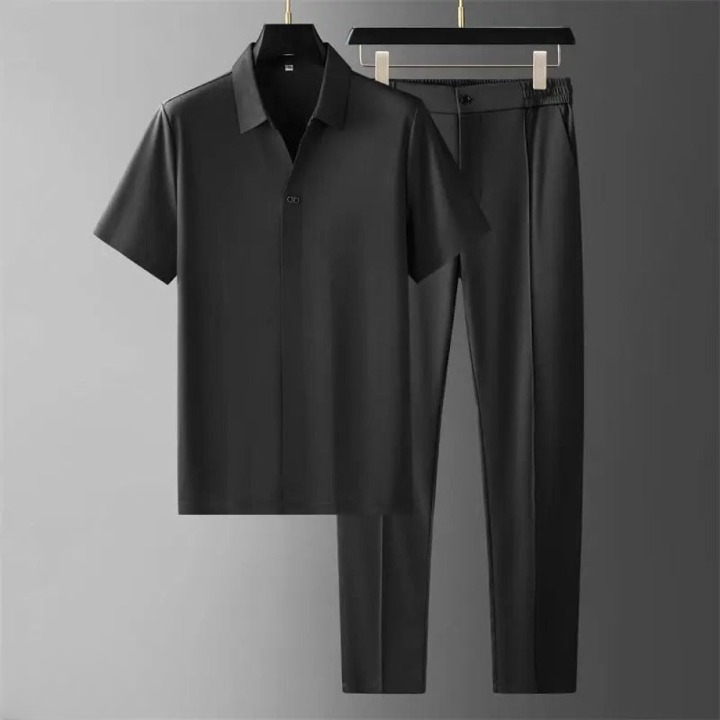 Shaun | Zomerse zakenreis set voor heren in de kleur Zwart voor heren in stijl ideaal voor de zomer.