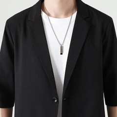 Sienna | Stijlvolle smart casual set in de kleur Zwart voor heren in Smart-casual stijl ideaal voor de herfst.
