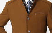 Louis | Wool cashmere detachable scarf coat afbeelding 4