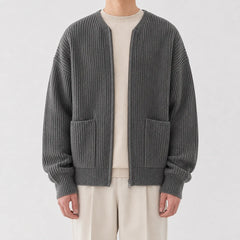 Cardigan met funnel neck