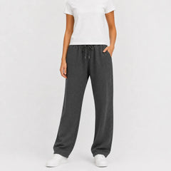 Jogger broek met brede pijpen