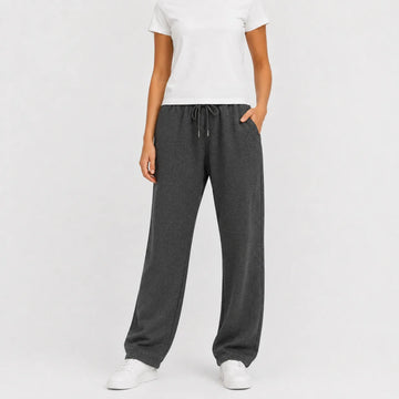 Jogger broek met brede pijpen
