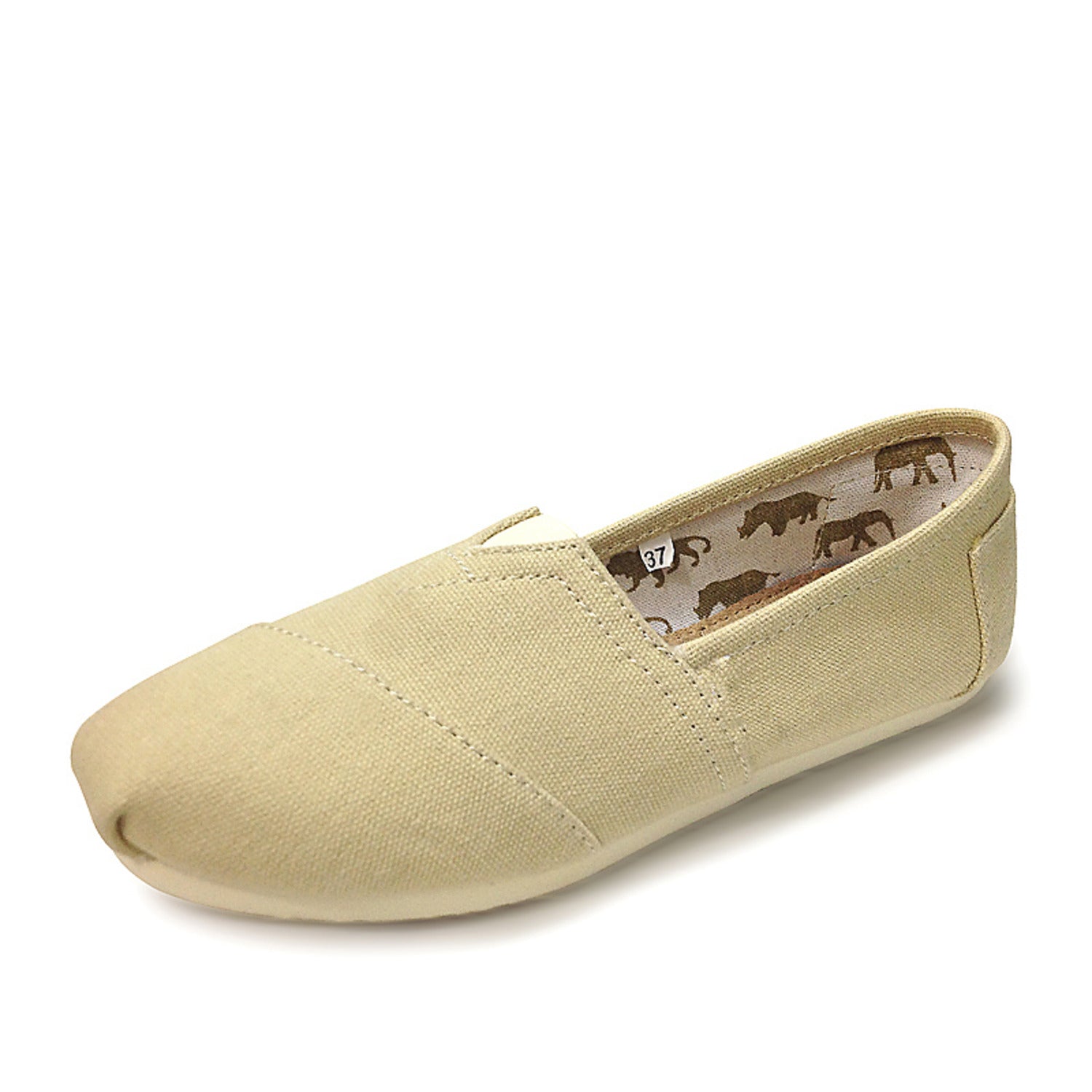 Sophia | Canvas espadrilles in effen kleur in de kleur Bruin voor dames in Beach stijl ideaal voor de zomer.