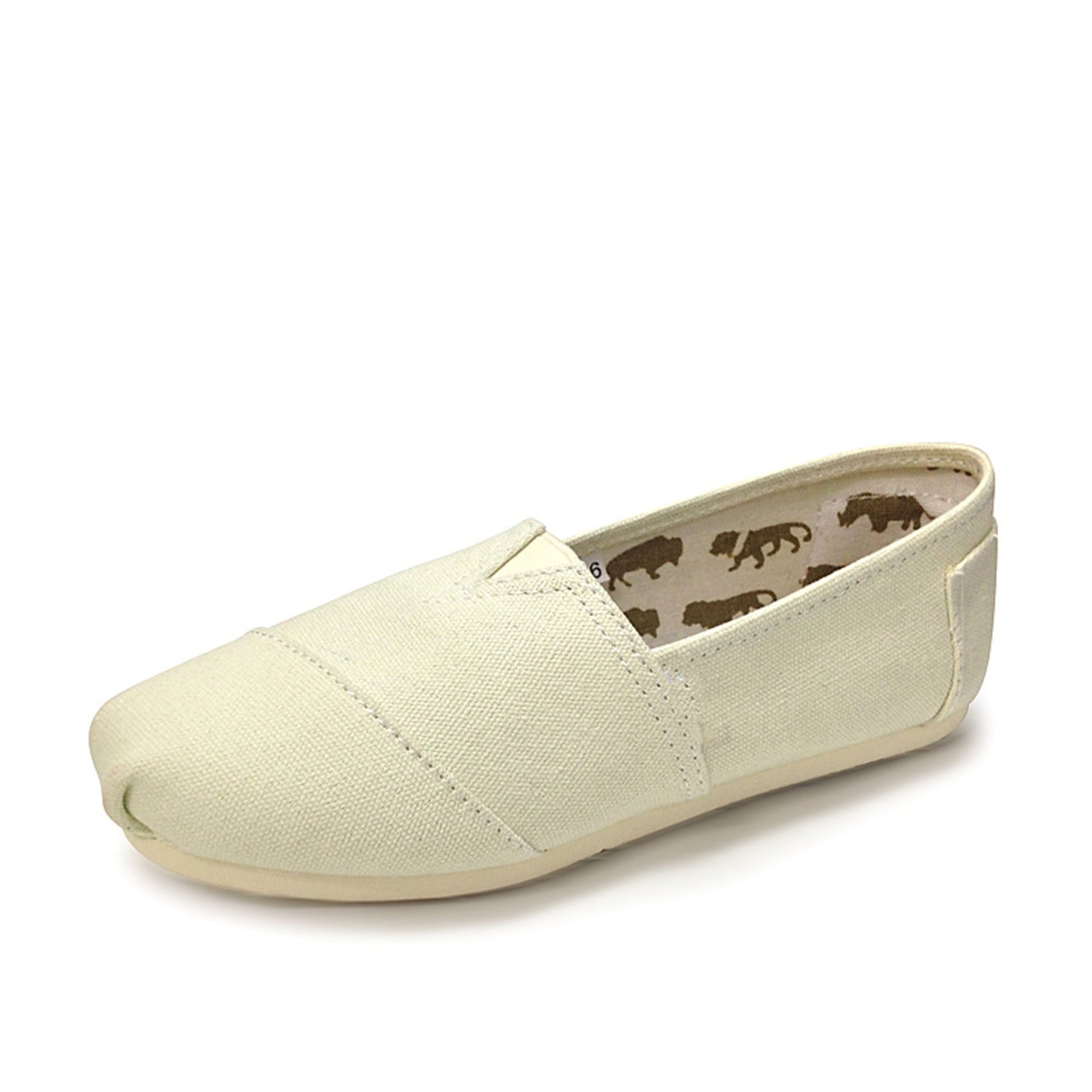 Sophia | Canvas espadrilles in effen kleur in de kleur Wit voor dames in Beach stijl ideaal voor de zomer.
