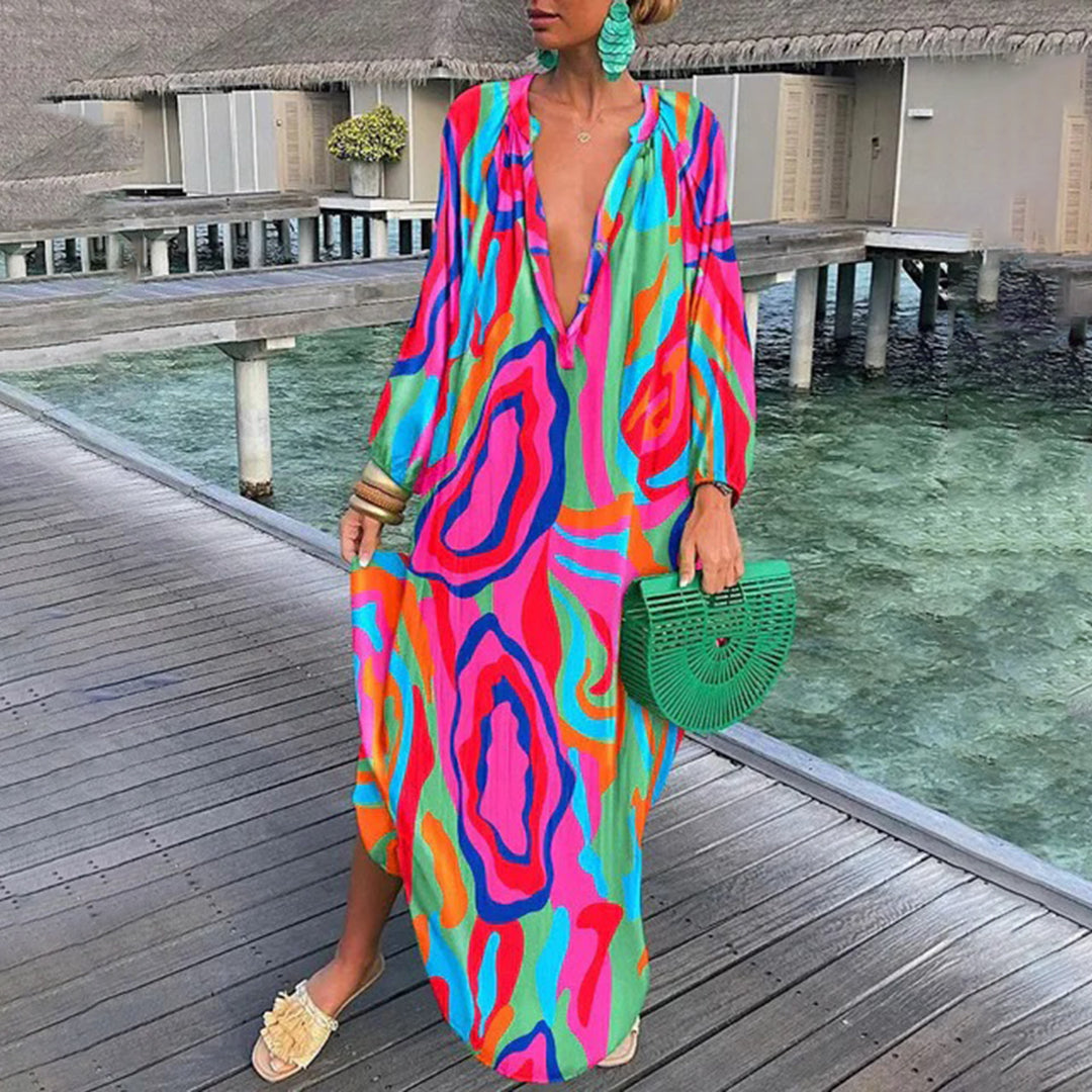 Sophia | Elegante jurk in de kleur Roze voor dames in stijl ideaal voor de lente.