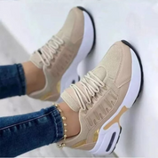 Sophie | Comfortabele dames sneakers met comfortabele zool in de kleur Bruin voor dames in stijl geschikt voor alle seizoenen.