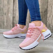 Sophie | Comfortabele dames sneakers met comfortabele zool in de kleur Roze voor dames in stijl geschikt voor alle seizoenen.