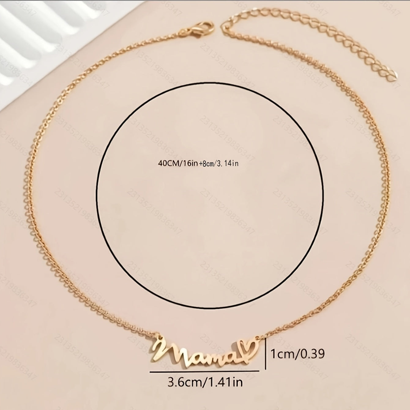 Sophie | Stijlvolle Mama Hart Hanger Halsketting