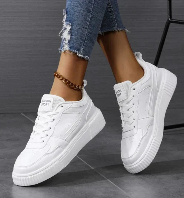 Sophie | Stijlvolle en comfortabele sneakers in de kleur Wit voor dames in stijl geschikt voor alle seizoenen.
