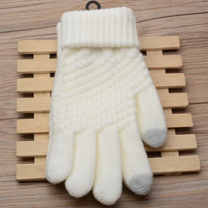 Sophie | Stijlvolle en functionele gebreide handschoenen in de kleur Zwart voor dames in stijl ideaal voor de winter