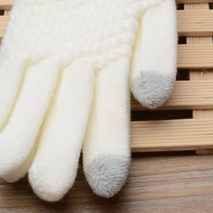 Sophie | Stijlvolle en functionele gebreide handschoenen in de kleur Zwart voor dames in stijl ideaal voor de winter