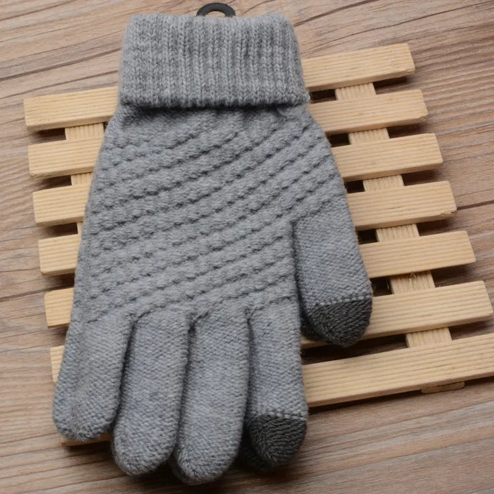 Sophie | Stijlvolle en functionele gebreide handschoenen in de kleur Zwart voor dames in stijl ideaal voor de winter