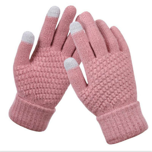 Sophie | Stijlvolle en functionele gebreide handschoenen in de kleur Roze voor dames in stijl ideaal voor de winter